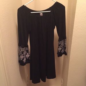 Black off the shoulder dress
